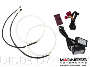 Jeep Wrangler JL HD LED Halos - Switchback Cool White & Amber - Pair